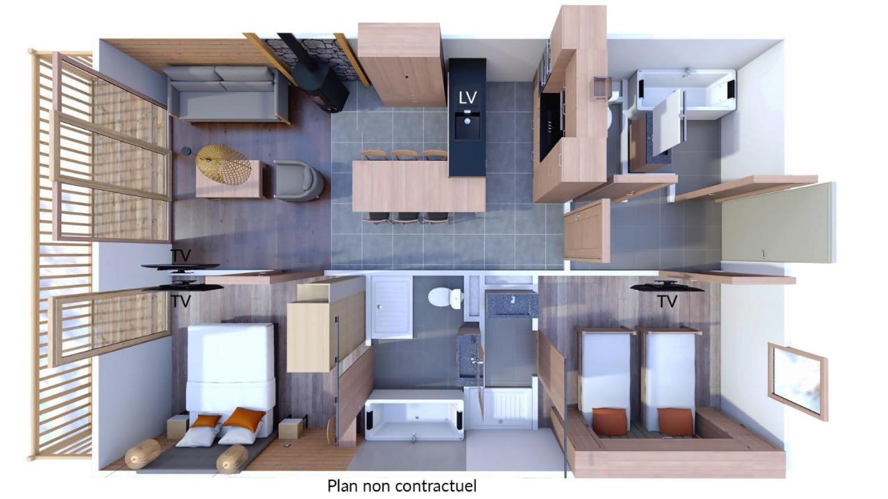 Les Balcons Platinium Val Cenis Apartment Lanslevillard Exterior photo